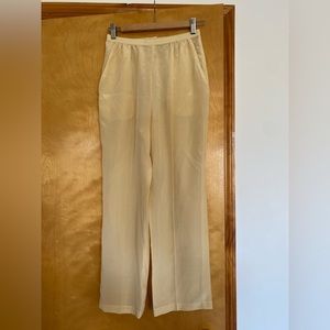 Vintage Sheer Silk Pleated Pants
